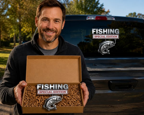 š„LAST DAY 49% OFF- š£ Fishing Special Edition⢠Premium 3D Metal Vehicle Emblem Badge