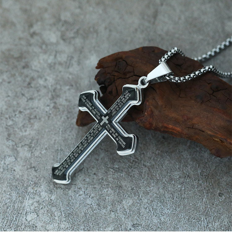 📢📢LAST DAY SALE 50% OFF✝️ "The Lord's Prayer" Cross Necklace -- Unisex