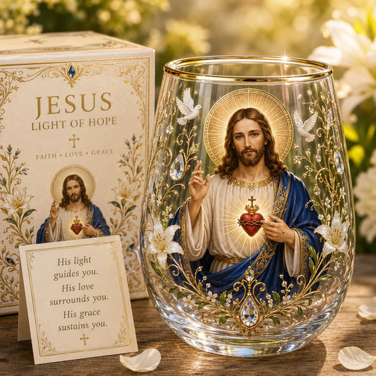 🙏✝️ 2026 Limited Edition "Morning Prayer" Glass Tea Cup ☀️☕ – Faith & Serenity Collection
