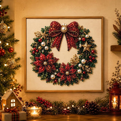 🎄 Early Christmas Pre-Sale 49% OFF – Premium 3D Pearl Christmas Diamond Painting Art Kit | Beads DIY Holiday Decor 🎅⛄️❄️