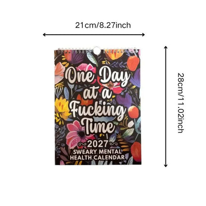 📅 2027 Sweary Mental Health Calendar - Perfect for Home Decor & Gift Ideas