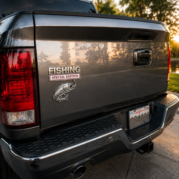 🔥LAST DAY 49% OFF- 🎣 Fishing Special Edition™ Premium 3D Metal Vehicle Emblem Badge