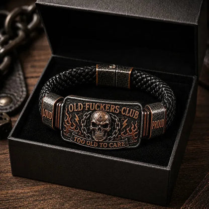 🔥Last Day 50% OFF 💀 OLD FUCKERS CLUB Skull Bracelet
