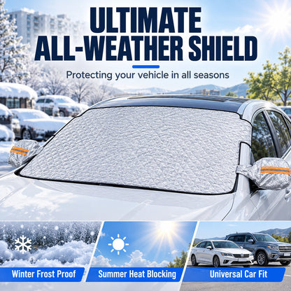 Universal Car Windshield Snow Cover - Winter Anti-Frost & Summer Sunshade Protector