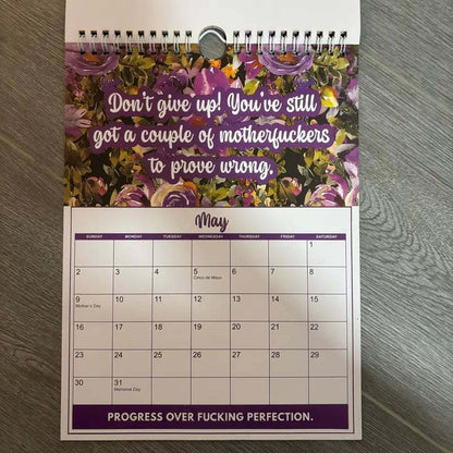 📅 2027 Sweary Mental Health Calendar - Perfect for Home Decor & Gift Ideas