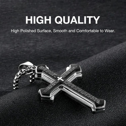 📢📢LAST DAY SALE 50% OFF✝️ "The Lord's Prayer" Cross Necklace -- Unisex