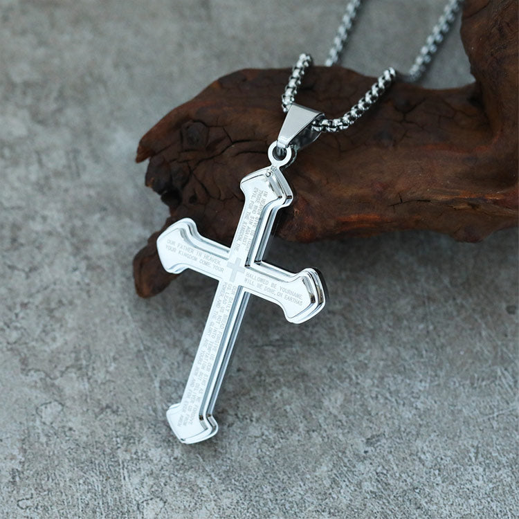 📢📢LAST DAY SALE 50% OFF✝️ "The Lord's Prayer" Cross Necklace -- Unisex