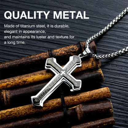 📢📢LAST DAY SALE 50% OFF✝️ "The Lord's Prayer" Cross Necklace -- Unisex