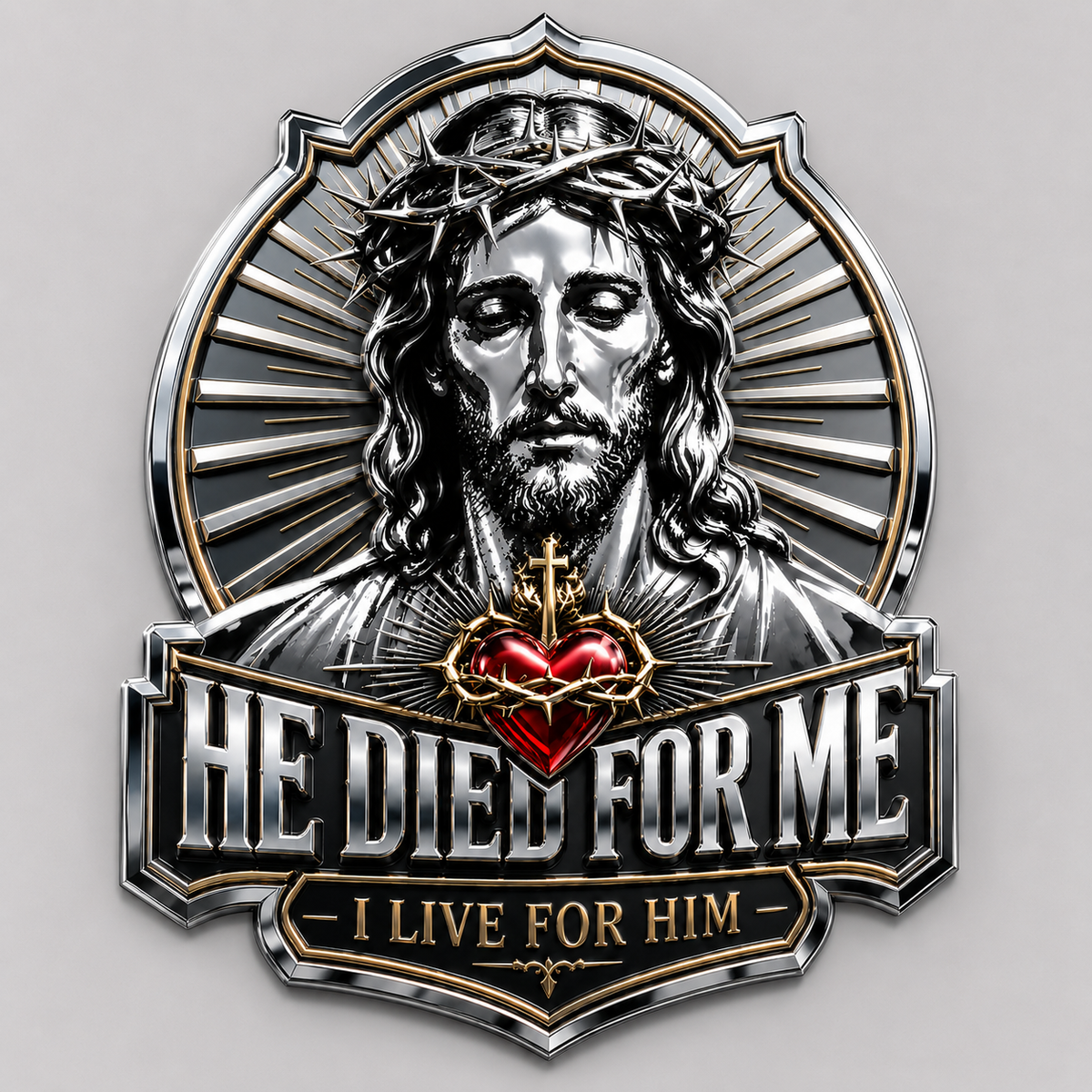📢📢LAST DAY SALE 50% OFF ✝️ He Died For Me Emblem