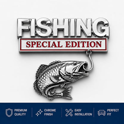 🔥LAST DAY 49% OFF- 🎣 Fishing Special Edition™ Premium 3D Metal Vehicle Emblem Badge
