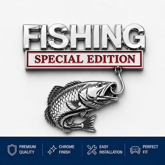 🔥LAST DAY 49% OFF- 🎣 Fishing Special Edition™ Premium 3D Metal Vehicle Emblem Badge