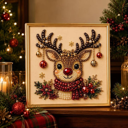 🎄 Early Christmas Pre-Sale 49% OFF – Premium 3D Pearl Christmas Diamond Painting Art Kit | Beads DIY Holiday Decor 🎅⛄️❄️