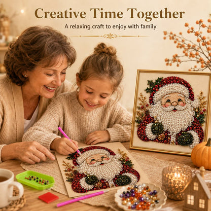 🎄 Early Christmas Pre-Sale 49% OFF – Premium 3D Pearl Christmas Diamond Painting Art Kit | Beads DIY Holiday Decor 🎅⛄️❄️
