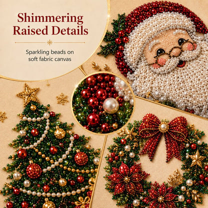 🎄 Early Christmas Pre-Sale 49% OFF – Premium 3D Pearl Christmas Diamond Painting Art Kit | Beads DIY Holiday Decor 🎅⛄️❄️