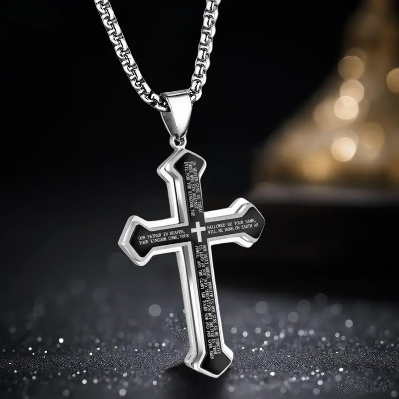 📢📢LAST DAY SALE 50% OFF✝️ "The Lord's Prayer" Cross Necklace -- Unisex